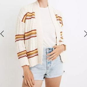 Striped Diaz Open Cardigan